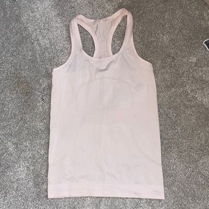 light pink lulu lemon tank top